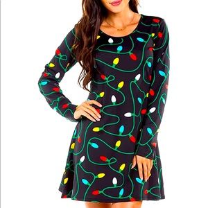 Tipsy Elves Holiday Lights Dress